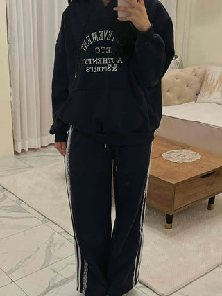 Summer Silver Lettering Bootcut Training Pants