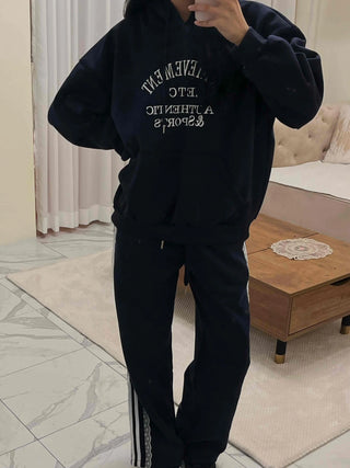 Summer Silver Lettering Bootcut Training Pants