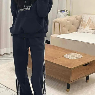 Summer Silver Lettering Bootcut Training Pants