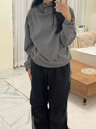Parachute Track Banding String Wide Pants