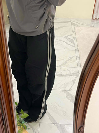 Parachute Track Banding String Wide Pants
