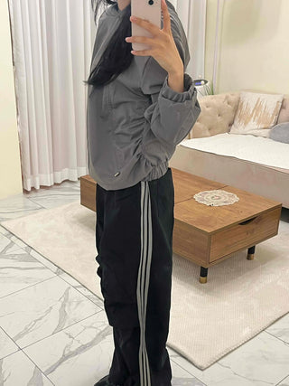 Parachute Track Banding String Wide Pants