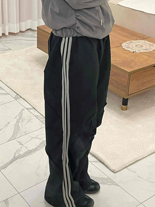 Parachute Track Banding String Wide Pants