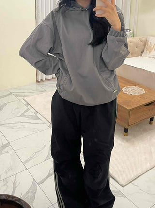 Parachute Track Banding String Wide Pants