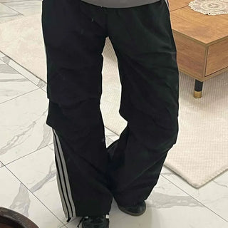 Parachute Track Banding String Wide Pants