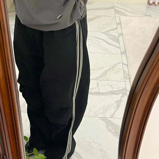 Parachute Track Banding String Wide Pants