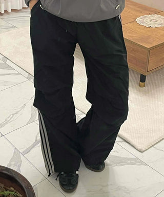 Parachute Track Banding String Wide Pants