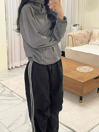Parachute Track Banding String Wide Pants