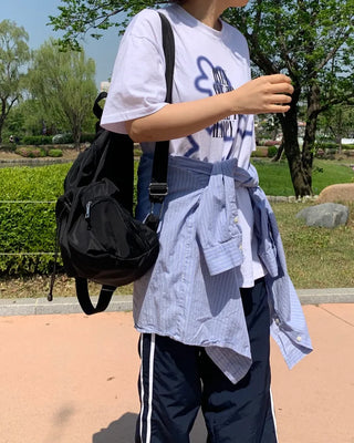 Ciel Lettering Floral Print Short Sleeve T-shirt