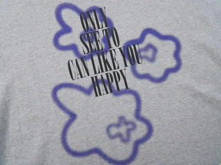 Ciel Lettering Floral Print Short Sleeve T-shirt