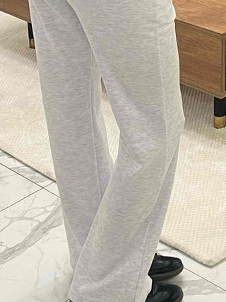 Cozy Drawstring Semi Bootcut Training Pants
