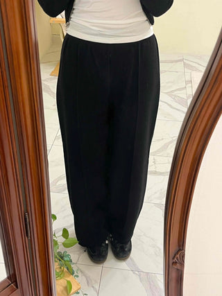 High-neck Ribbed Slim Knit Zip-up Set