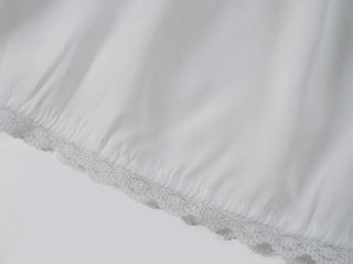 Labé Lace Tiered Elastic Maxi Long Skirt