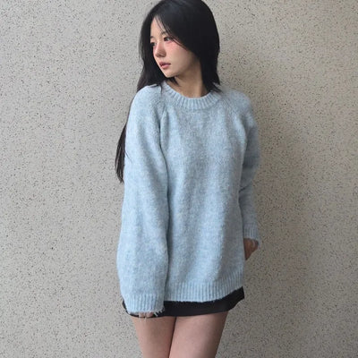 Feather Touch Balloon Fit Long Knit