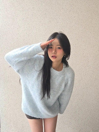 Feather Touch Balloon Fit Long Knit