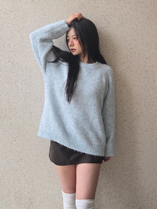 Feather Touch Balloon Fit Long Knit
