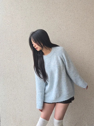 Feather Touch Balloon Fit Long Knit