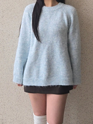 Feather Touch Balloon Fit Long Knit