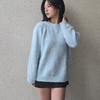 Feather Touch Balloon Fit Long Knit