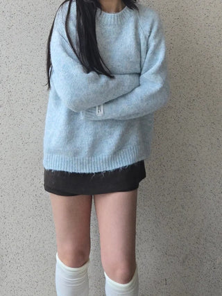 Feather Touch Balloon Fit Long Knit