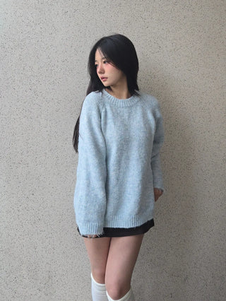 Feather Touch Balloon Fit Long Knit