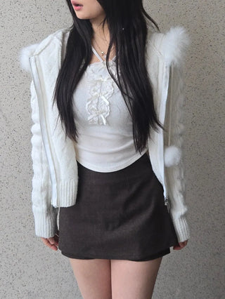 Modern Basic Mini Skirt Pants