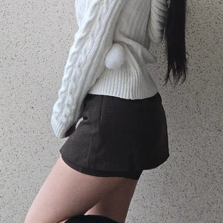 Modern Basic Mini Skirt Pants