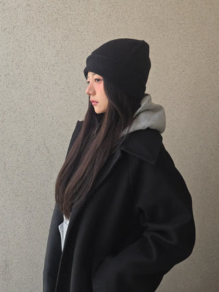 Dittachi Shoulder Belted High-Neck Single Coat