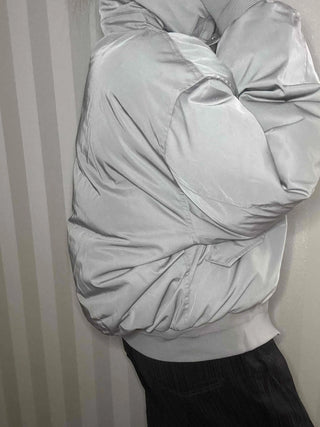 Wide Collar Aviator Balloon Fit Short Padded Jacket