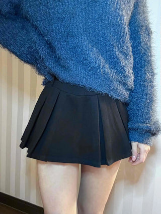 Tennis Box Pleated High-Waisted Mini Skirt
