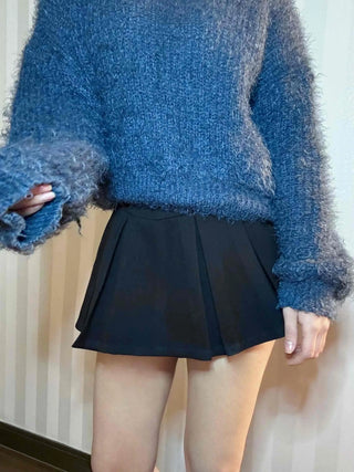 Tennis Box Pleated High-Waisted Mini Skirt
