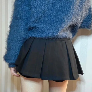 Tennis Box Pleated High-Waisted Mini Skirt