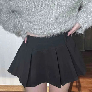 Tennis Box Pleated High-Waisted Mini Skirt