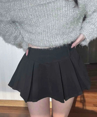 Tennis Box Pleated High-Waisted Mini Skirt