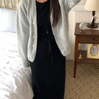 Formal Belted Shirred Slim Fit Turtleneck Dress