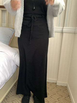 Formal Belted Shirred Slim Fit Turtleneck Dress