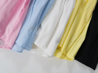 Randy Cotton Ribbon Layered Sleeveless