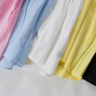 Randy Cotton Ribbon Layered Sleeveless
