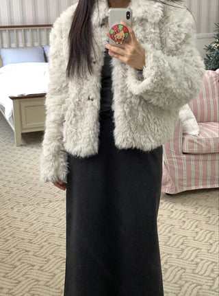Slim Fit H-Line Knit Maxi Skirt