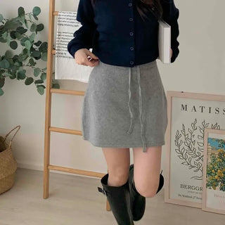 Cozy Loose Fit Round Neck Crop Cardigan