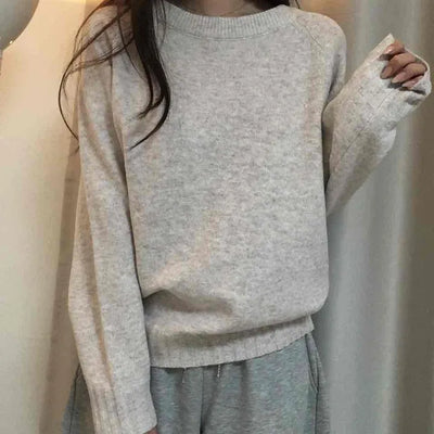 Simple Semi-Loose Round Everyday Knit