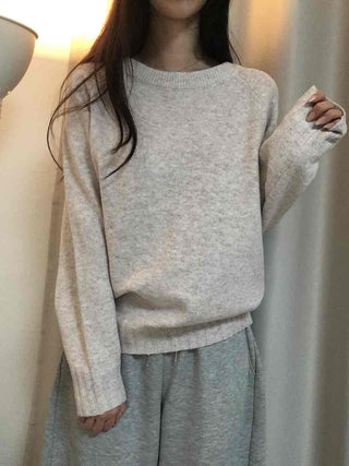 Simple Semi-Loose Round Everyday Knit
