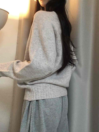 Simple Semi-Loose Round Everyday Knit