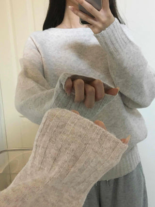 Simple Semi-Loose Round Everyday Knit