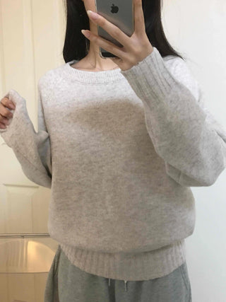 Simple Semi-Loose Round Everyday Knit