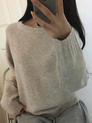 Simple Semi-Loose Round Everyday Knit
