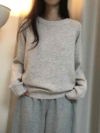 Simple Semi-Loose Round Everyday Knit