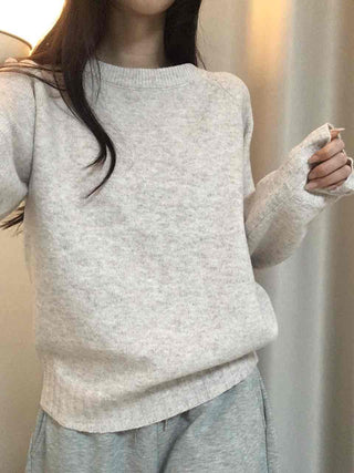 Simple Semi-Loose Round Everyday Knit