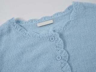 Lorin Pastel Knit Long-Sleeve Cardigan