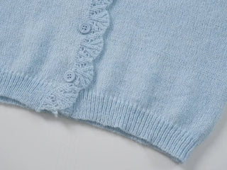 Lorin Pastel Knit Long-Sleeve Cardigan